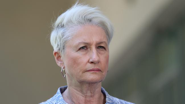 Kerryn Phelps at a Press conference at Parliament House in Canberra. Picture: Kym Smith