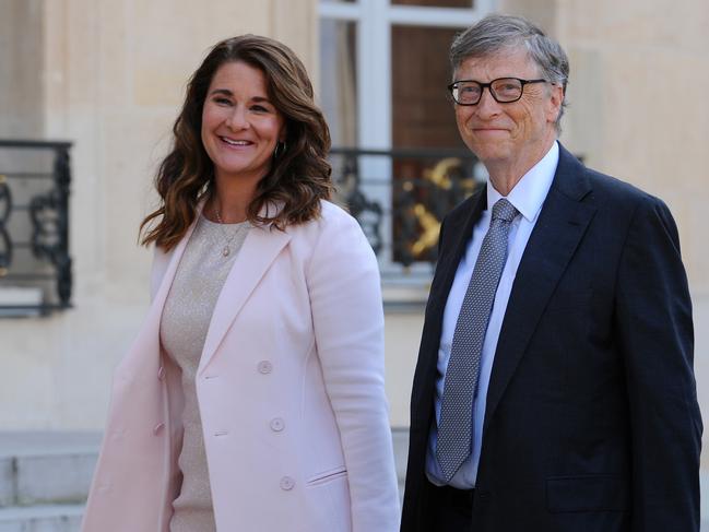 Melinda French Gates and Bill Gates in 2017. Picture: Getty Images