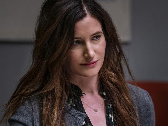 Kathryn Hahn in a scene from the TV series Mrs Fletcher. Supplied by Foxtel.