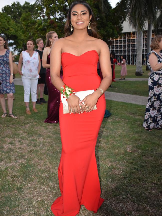 Jasmine Peters at the Mackay North State High School Year 12 formal at the Mackay Entertainment and Convention Centre, Saturday November 21, 2020. Picture: Heidi Petith