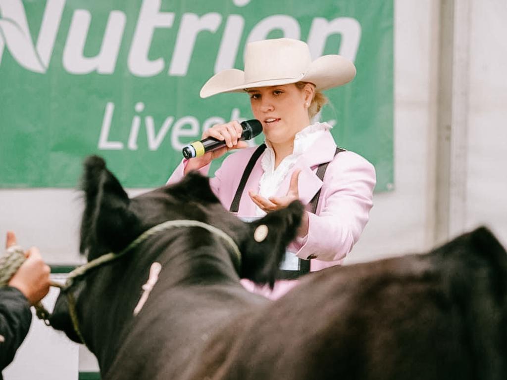 Isabella Hanson has a long history with cattle judging and exhibiting.