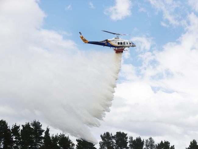 Launch of the Tasmania Fire Service and Tasmania Parks and Wildlife Service aerial firefighting fleet for Summer.  Picture: Nikki Davis-Jones