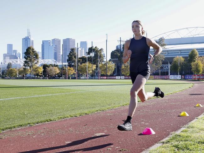 Claudia Hollingsworth preparing for the 2024 Paris Olympic Games. Picture: Michael Klein