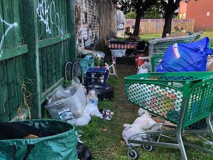 Residents say areas surrounding the injecting room have turned into a dumping ground. Picture: Facebook