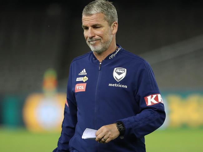 Melbourne Victory coach Marco Kurz is already feeling the pressure. Picture: Michael Klein