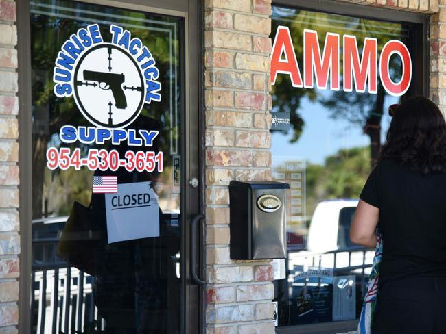 The Sunrise Tactical Supply store in Coral Springs where school shooter Nikolas Cruz bought his AR-15 to gun down students at Marjory Stoneman High School. Picture: AFP