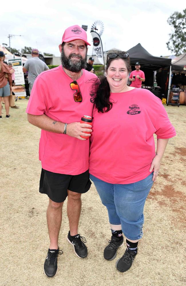 Geoff and Nat Edwards at Meatstock, Toowoomba Showgrounds. Picture: Patrick Woods.