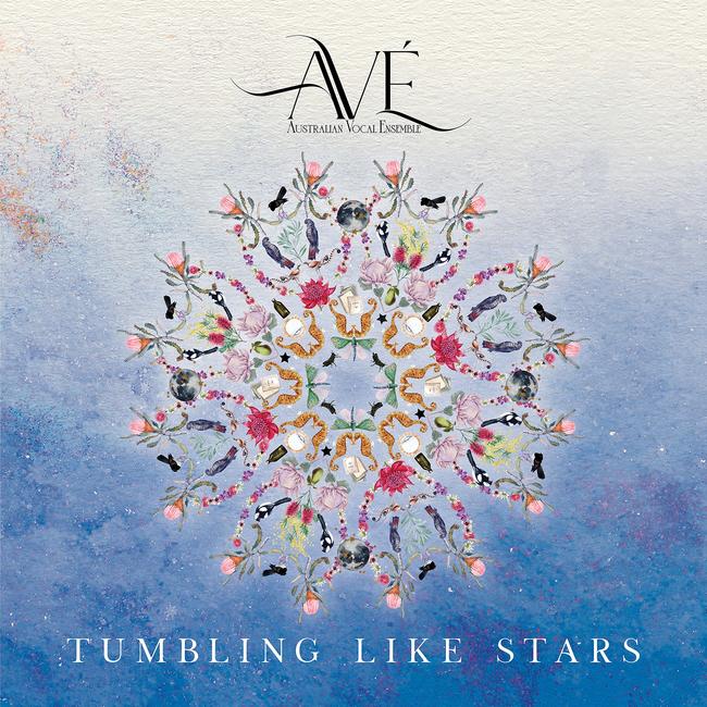 Artwork for 'Tumbling Like Stars', an album by AVE released in 2023.