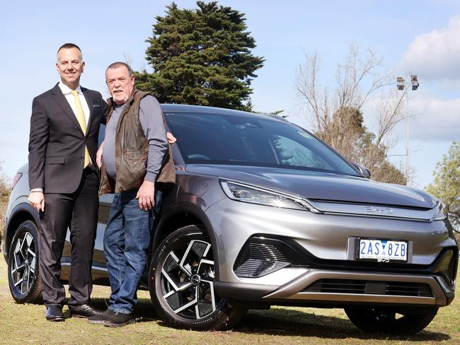 David Allison purchased a BYD and is one of many Aussies buying Chinese electric vehicles. Picture Andrew Tauber