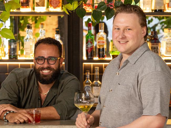 Henry Bampton and Lorenzo Di Pasquo at new West End bar, Canopy.