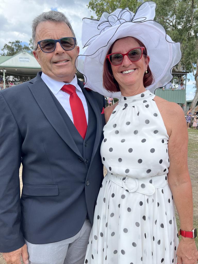 Kim and Jason Lewis at the Torbanlea Picnic Races.