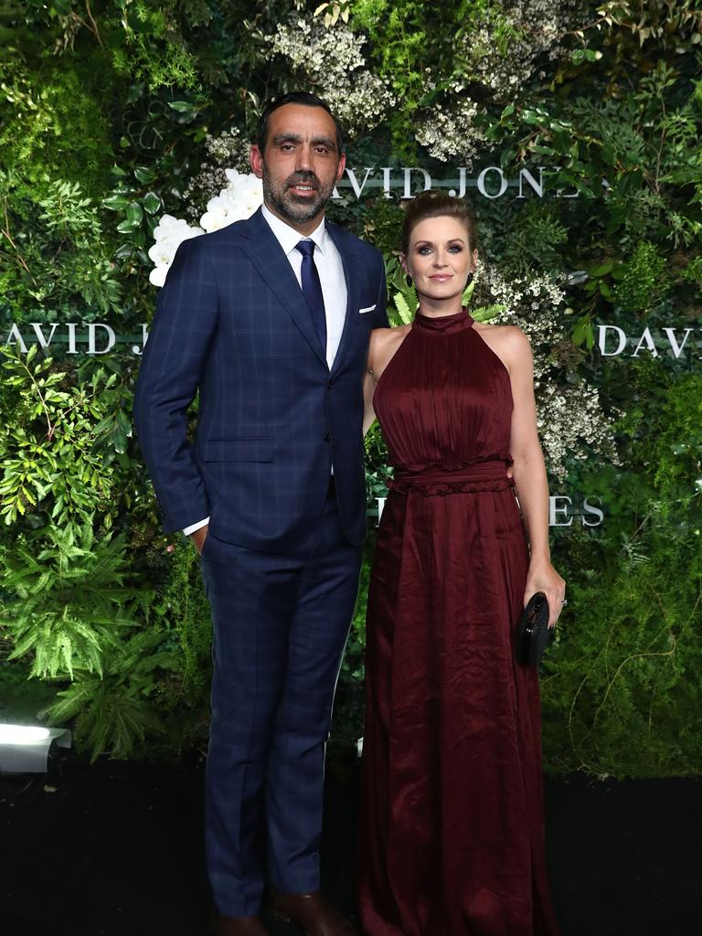 Adam Goodes and Natalie Croker