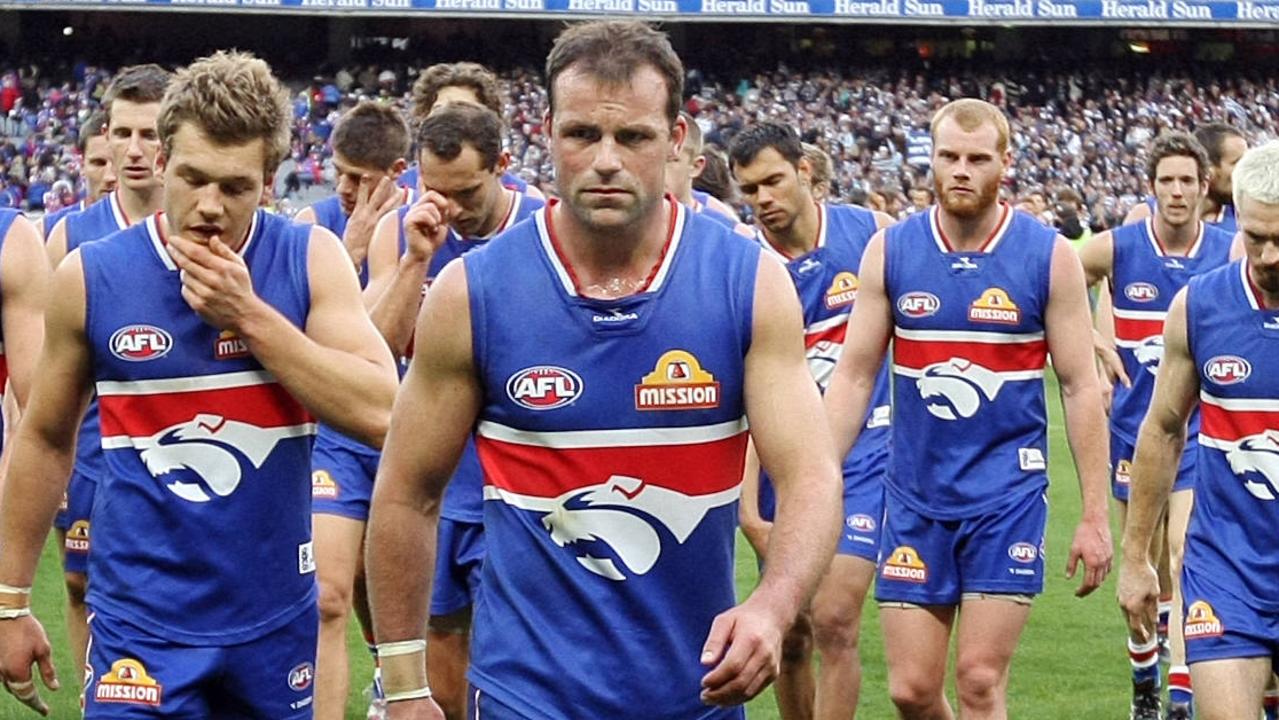 The Dogs’ games record holder was not impressed with Lachie Hunter’s actions.