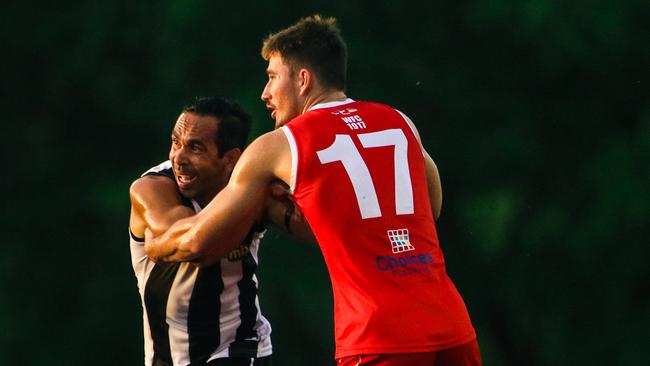 Eddie Betts in the NTFL. as Palmerston Magpies take on Waratah in round 9 of the NTFL at Cazalys Arena.Picture: Glenn Campbell