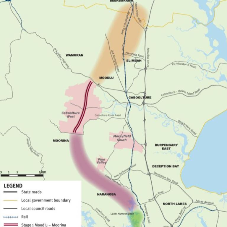 Governments want to build a western alternative to the Bruce Highway in Queensland’s south east.