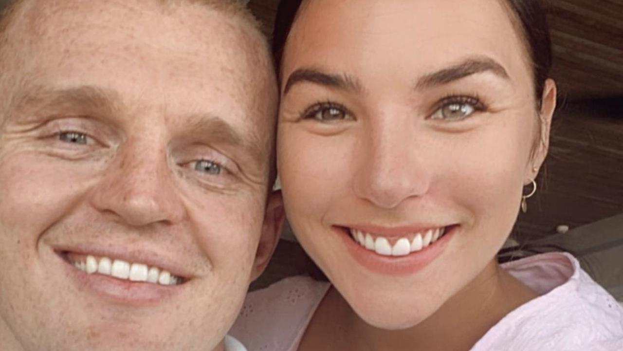 Alex McKinnon and his wife, Teigan.