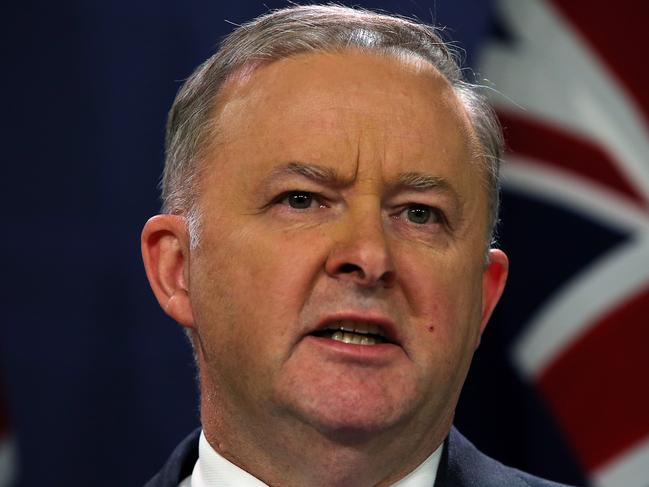 27/05/2019. Newly appointed Labor leader Anthony Albanese at a press conference today. Jane Dempster/The Australian.