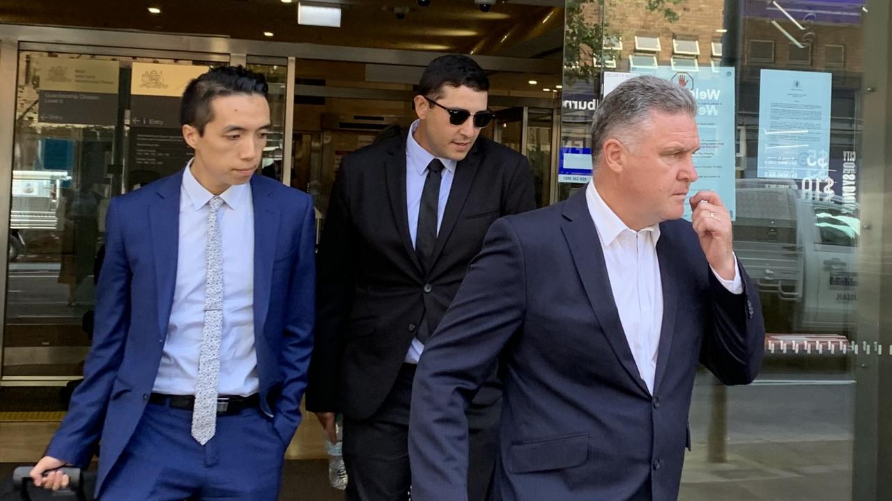 Perestrelo (centre) is due to be sentenced next week.