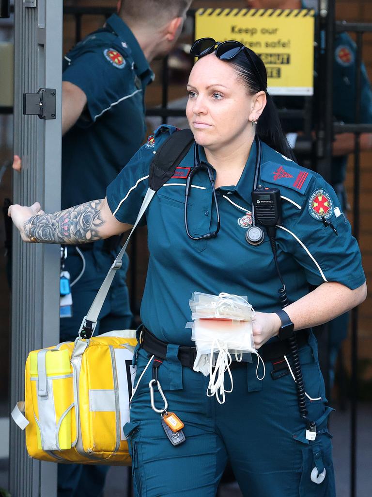 Paramedics attended the Keperra daycare. Picture: Liam Kidston