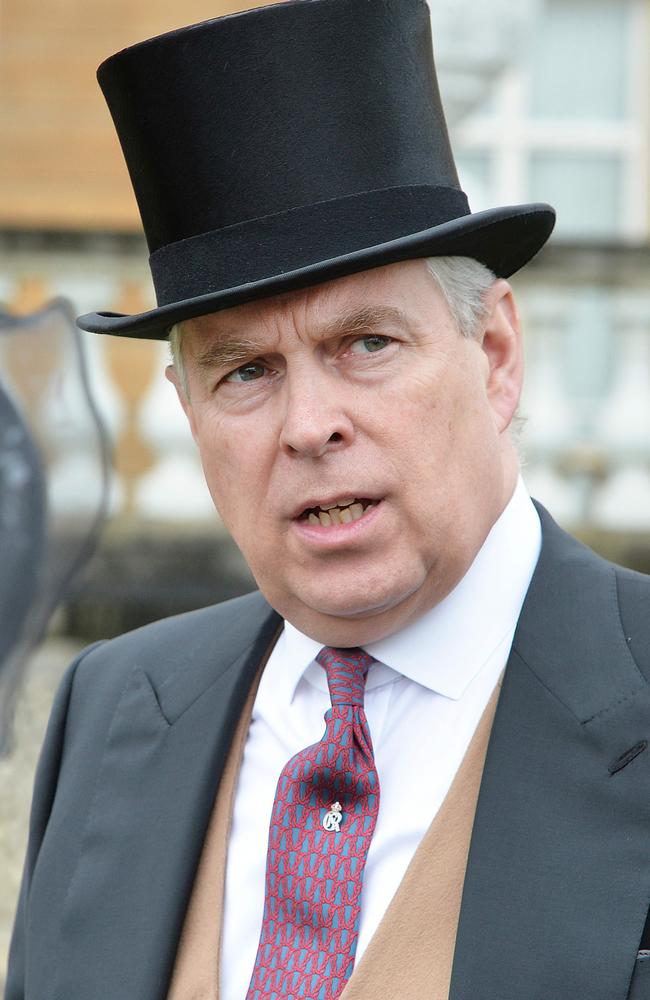 Prince Andrew in a top hat. Picture: AFP