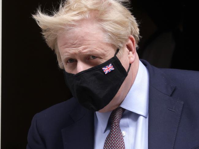 LONDON, ENGLAND - MAY 26: Prime Minister, Boris Johnson leaves number 10 Downing Street for Prime Minister's questions on May 26, 2021 in London, England. The prime minister attended weekly PMQs on the day his former chief adviser, Dominic Cummings, testified before a parliamentary hearing on the government's response to the Covid-19 pandemic. (Photo by Dan Kitwood/Getty Images)