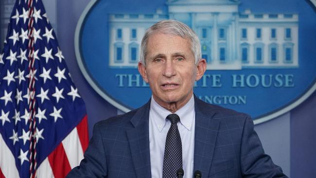 US chief medical adviser Anthony Fauci pictured in December 2021. Picture: AFP