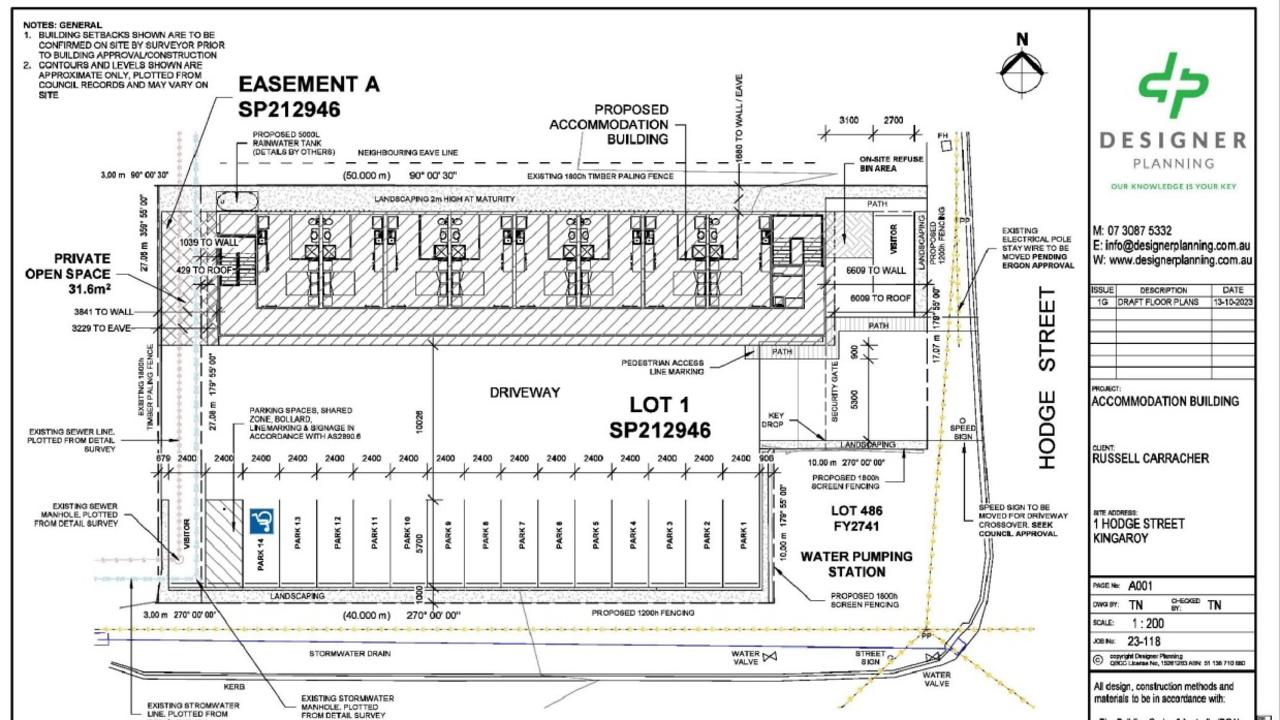 New short-term accommodation containing 14 units has been approved to be developed on an empty lot at 1 Hodge Street Kingaroy.