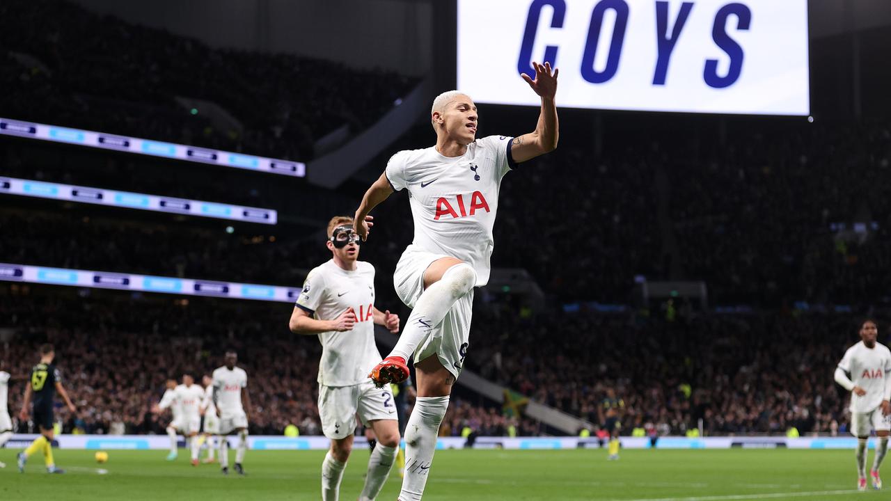 Dejan Kulusevski of Tottenham Hotspur scores the team's second goal News  Photo - Getty Images