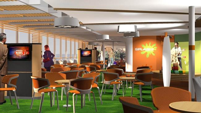 Artist's impressions of the Spirit of Tasmania refurbishment - Family Lounge.