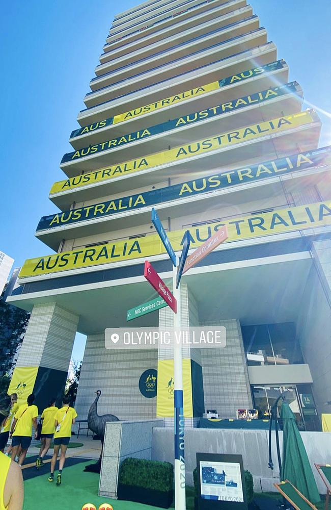 Australian athletes are settling into Olympic village life. Picture: Instagram