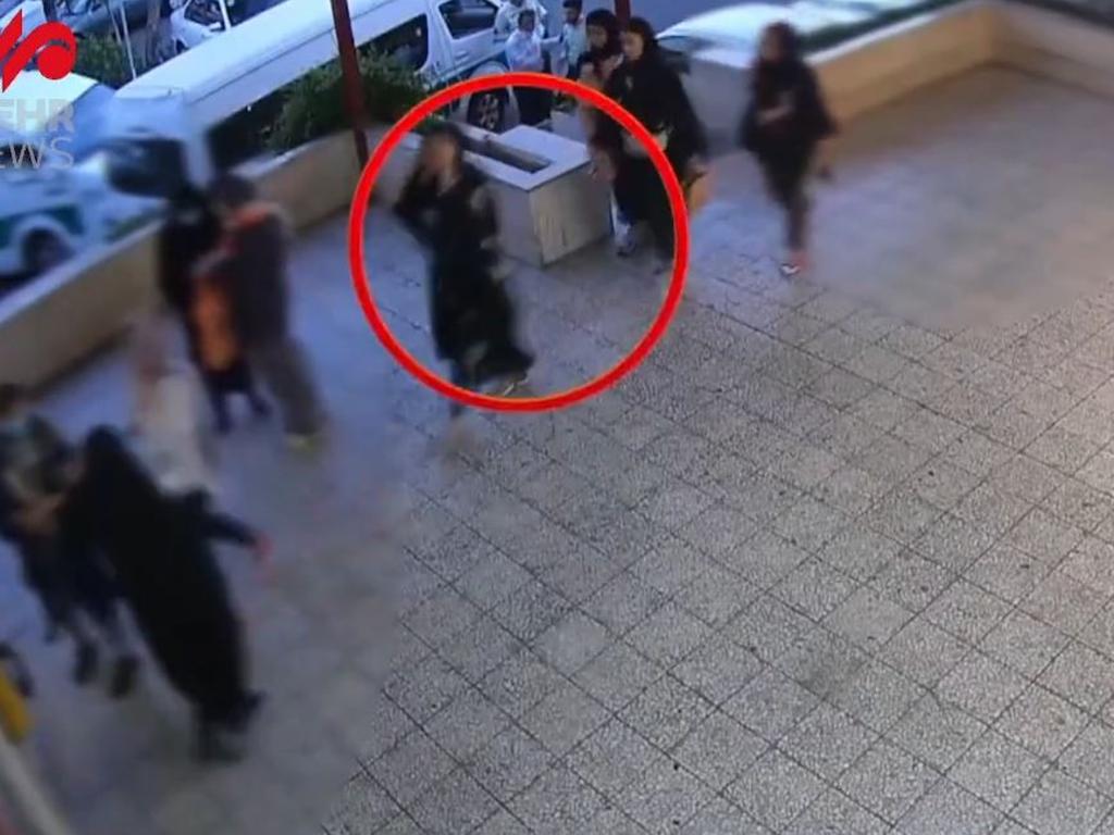 Mahsa Amini's final moments were captured on CCTV. Picture: Twitter