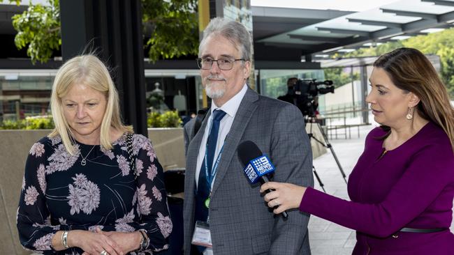 Shaun Drummond, acting Director-General at Queensland Health, leaving Brisbane Magistrates Court. Picture: Matthew Poon