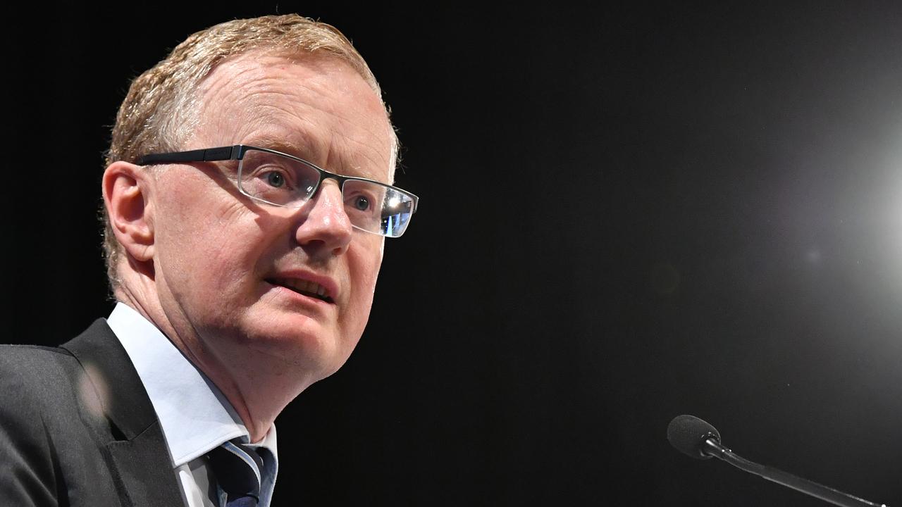 RBA governor Philip Lowe announced a cut to the cash rate. Picture: AAP/Darren England