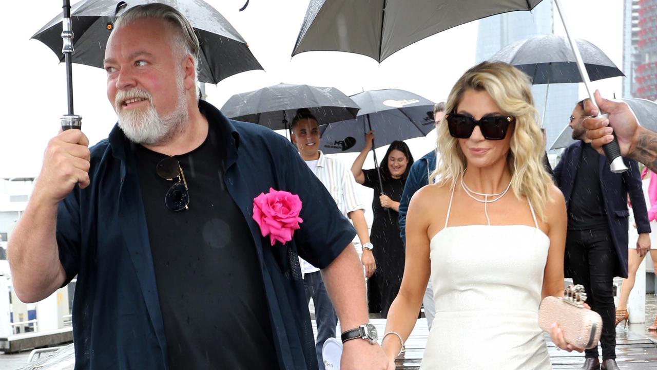 Kyle Sandilands and Tegan Kynaston hosted a lavish gender reveal cruise. Picture: Matrix Media Group