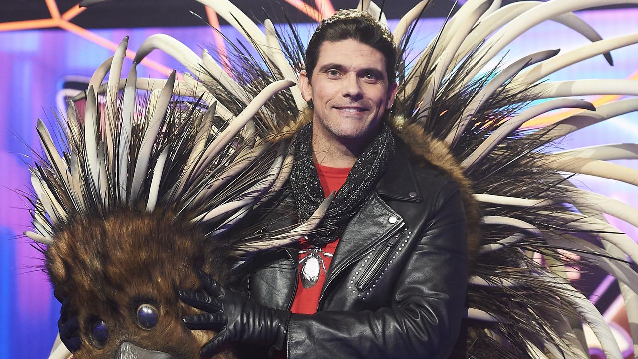 Mark Philippoussis as Echidna on The Masked Singer.