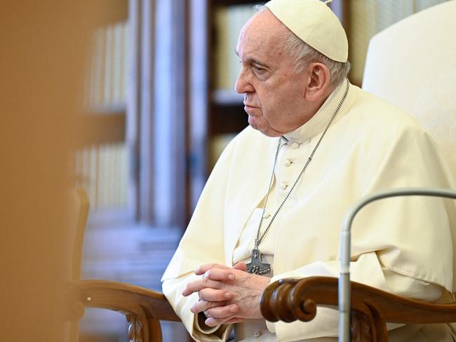 Pope Francis has praised health workers in India. Picture; AFP.