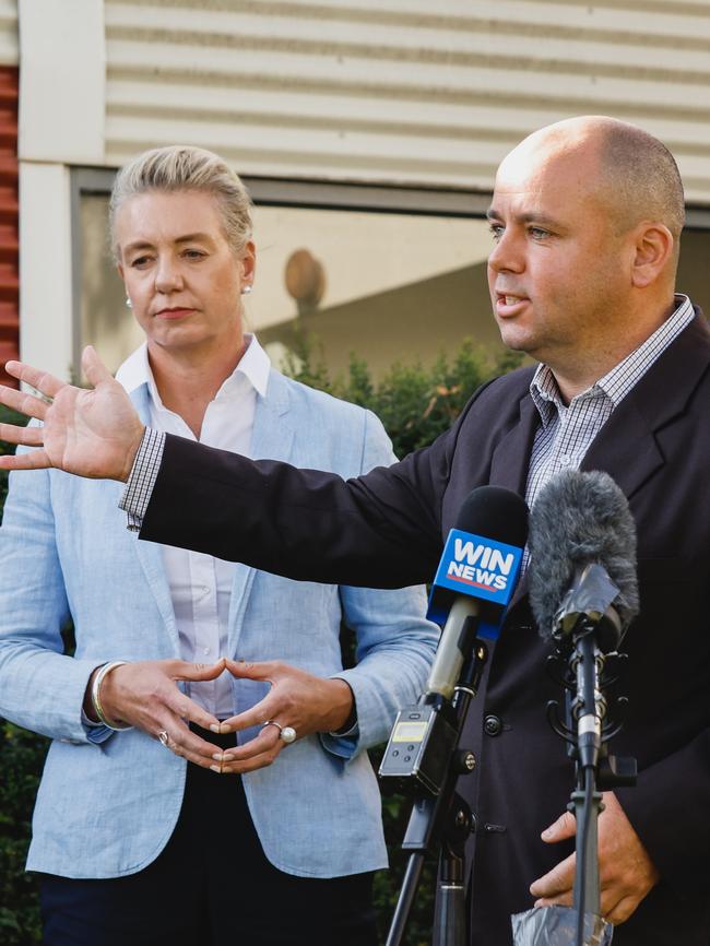 Victorian Senator Bridget McKenzie and Nationals' candidate in Nicholls, Sam Birrell.