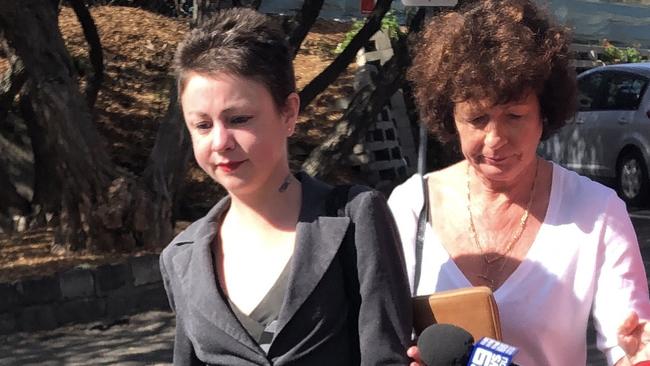 Gemma Purcell (left), faced court for the first time on September 2, charged with High Range drink driving. Picture: Madeline Crittenden