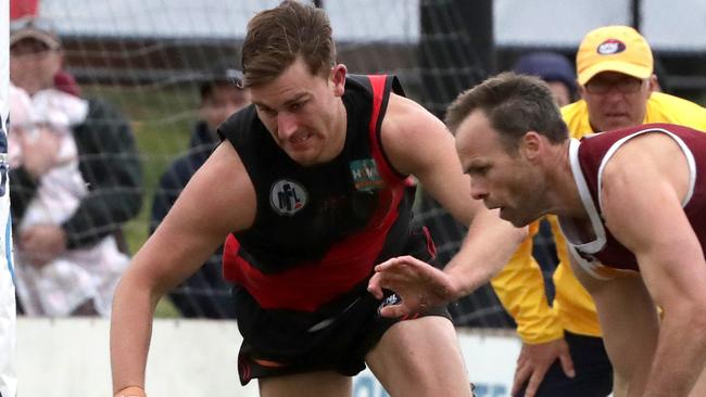 Michael Still in action for Eltham during last year’s Division 2 grand final.