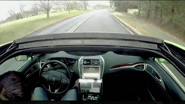 Nvidia’s vision of hands-free driving. Picture: Supplied