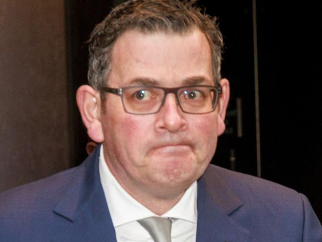 MELBOURNE, AUSTRALIA - NewsWire Photos - AUGUST 30, 2023: Premier Daniel Andrews leaves the Novotel Melbourne after appearing at The Royal Commission into Defence and Veteran Suicide.Picture: NCA NewsWire / David Geraghty