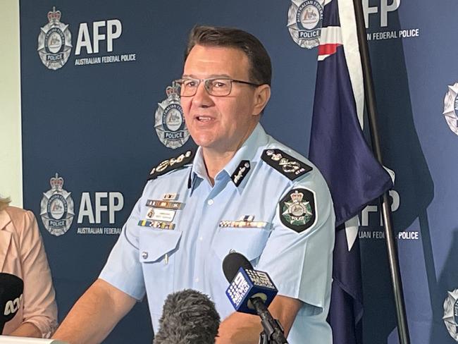 Australian Federal Police Commissioner Reece Kershaw. Picture: Kaitlyn Smith
