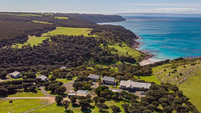 Sea Dragon retreat’s stunning location in the shadow of Cape Willoughby lighthouse. Picture: Supplied