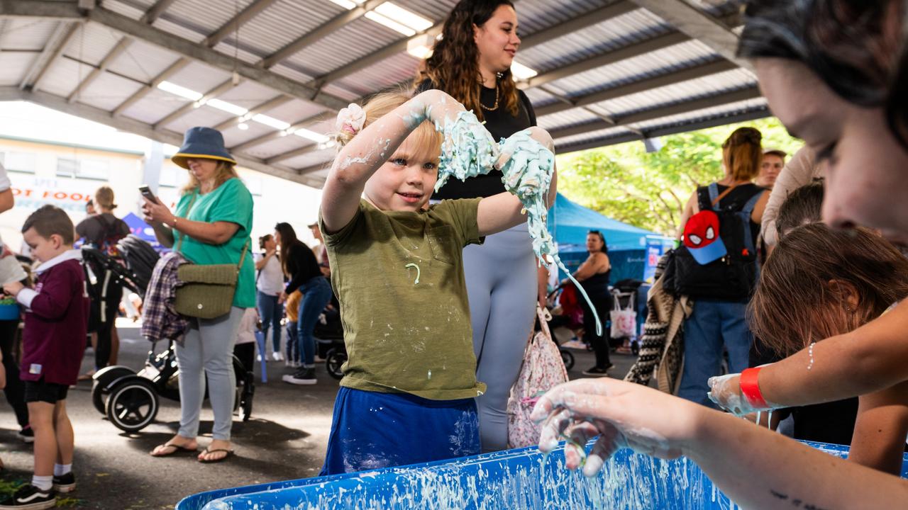 Children had at absolute blast at Messy Play Nambour on Wednesday. Photo: Joseph Byford Photography