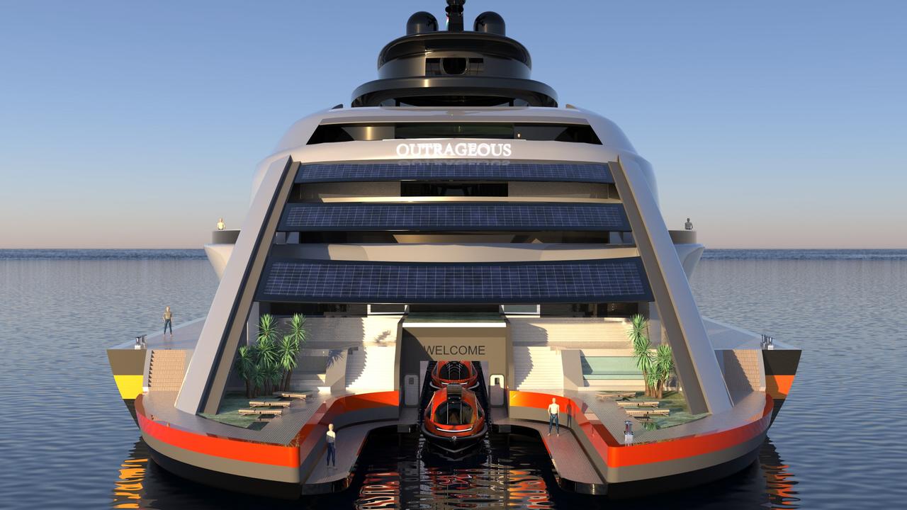 The ship is designed by Italian design studio Lazzarini. Picture: SWNS