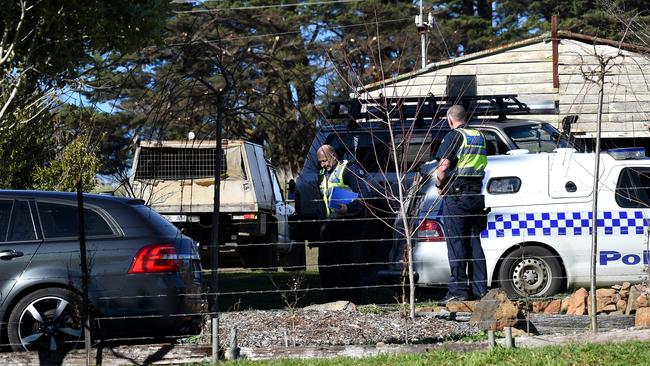 The family’s new ‘tree change’ home is about 120km from Melbourne’s CBD. Picture: Nicole Garmston