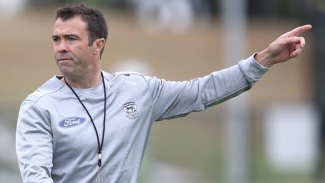 Geelong is in talks with Chris Scott over a contract extension. picture: Glenn Ferguson