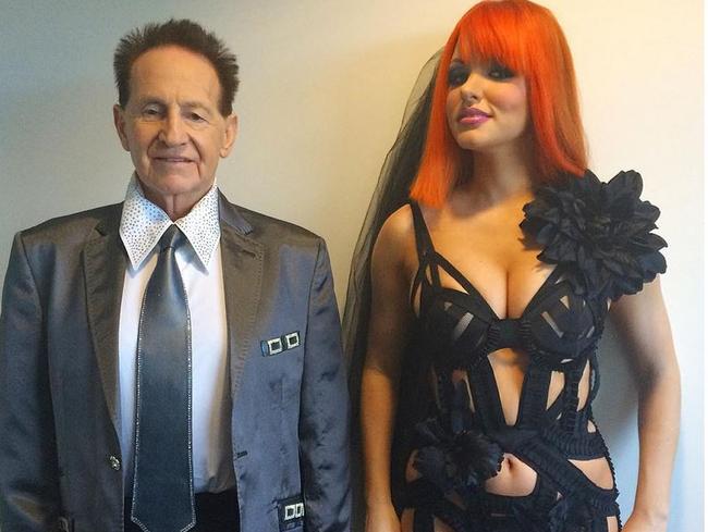 Love on the rocks: Gabi Grecko and Geoffrey Edelsten. Picture: Instagram