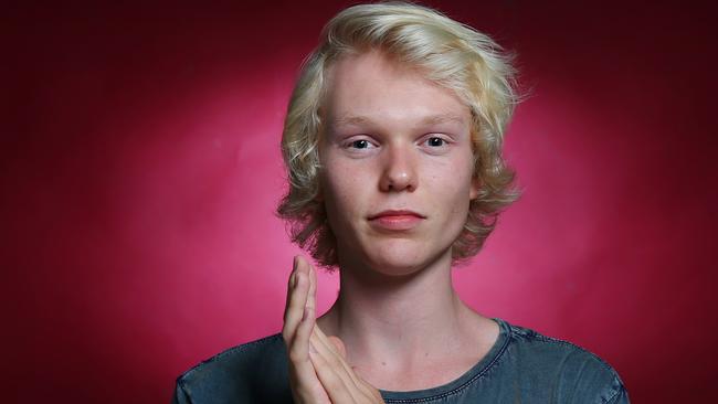 Vidgen as an 18-year-old. Picture: Richard Dobson