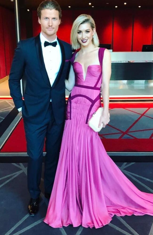 Alex Nation and Richie Strahan at Logies 2017. Picture: Instagram